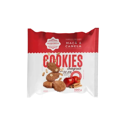 Cookies Integrais - Sabor Maçã e Canela